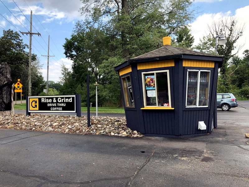 Rise and Grind (Coffee Pot, Bear Claw Coffee) - 2020S Photo Of Rise And Shine And Country Store Bldg